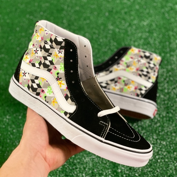 Vans UA Sk8-Hi Checker Cube Mens Skate Shoes VN0A32QG3XR NEW Sz 9.5 - Picture 1 of 4